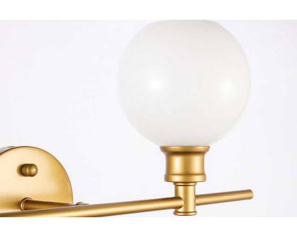 Elegant Wall Sconce - Brass/Matte Glass, Right Side (LD2307BR)