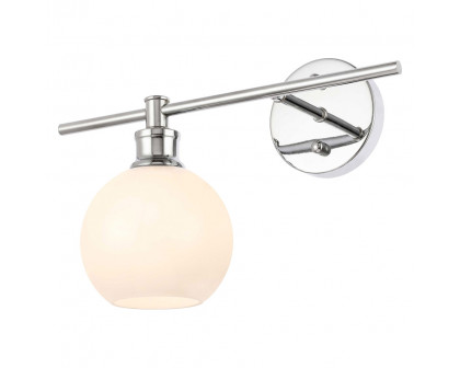 Elegant Wall Sconce - Chrome/Matte Glass, Right Side (LD2307C)