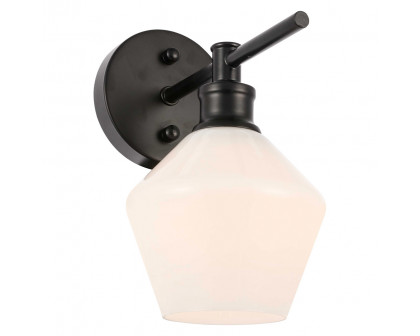 Elegant Wall Sconce - Black/Matte Glass (LD2309BK)