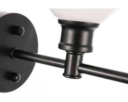 Elegant Wall Sconce - Black/Matte Glass (LD2309BK)