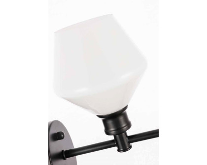 Elegant Wall Sconce - Black/Matte Glass (LD2309BK)