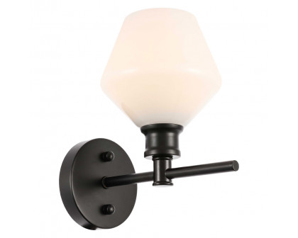 Elegant Wall Sconce - Black/Matte Glass (LD2309BK)