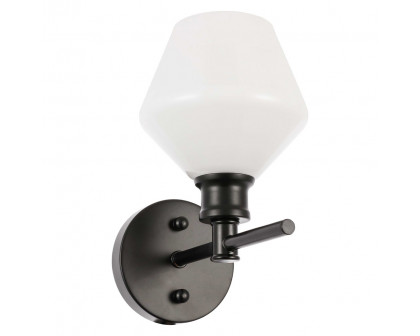 Elegant Wall Sconce - Black/Matte Glass (LD2309BK)