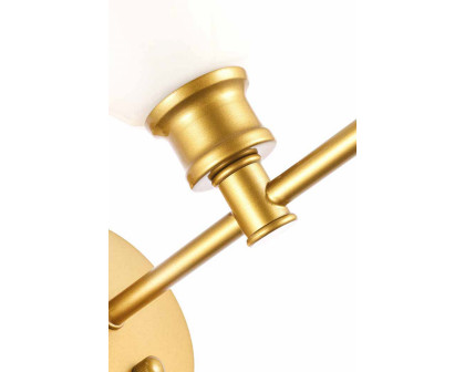 Elegant Wall Sconce - Brass/Matte Glass (LD2309BR)