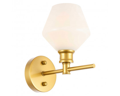 Elegant Wall Sconce - Brass/Matte Glass (LD2309BR)