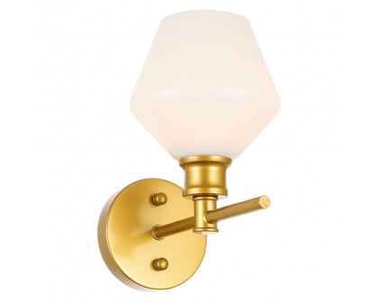 Elegant Wall Sconce - Brass/Matte Glass (LD2309BR)