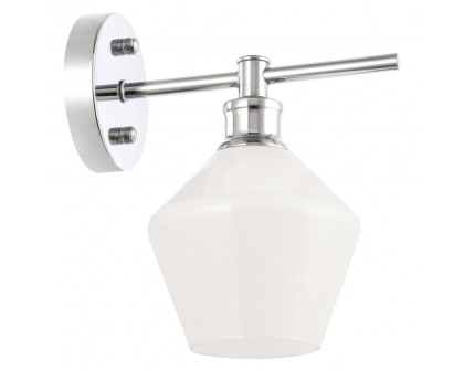 Elegant Wall Sconce - Chrome/Matte Glass (LD2309C)