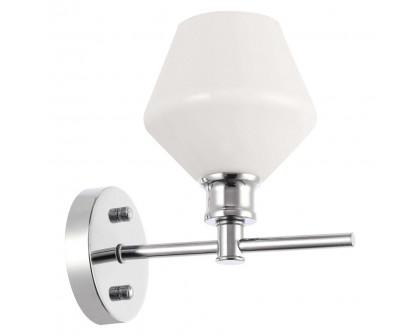 Elegant Wall Sconce - Chrome/Matte Glass (LD2309C)