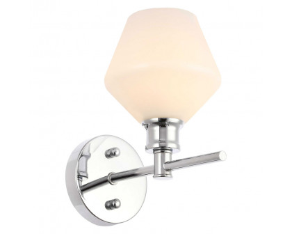 Elegant Wall Sconce - Chrome/Matte Glass (LD2309C)