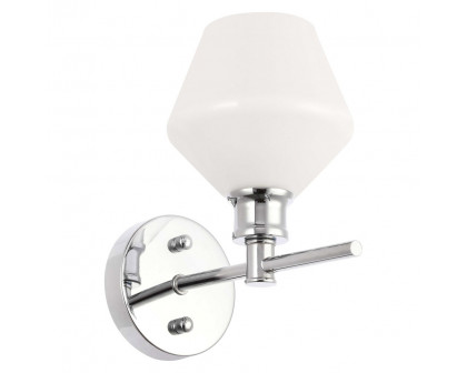 Elegant Wall Sconce - Chrome/Matte Glass (LD2309C)