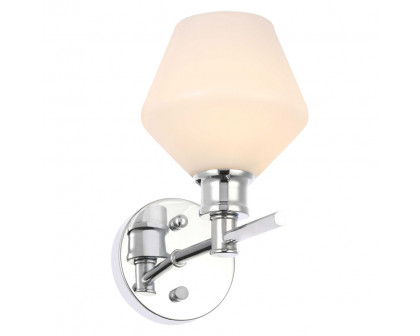 Elegant Wall Sconce - Chrome/Matte Glass (LD2309C)