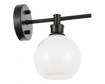 Elegant Wall Sconce - Black/Matte Glass (LD2311BK)