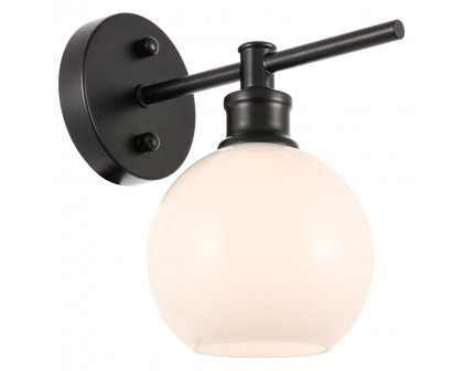 Elegant Wall Sconce - Black/Matte Glass (LD2311BK)