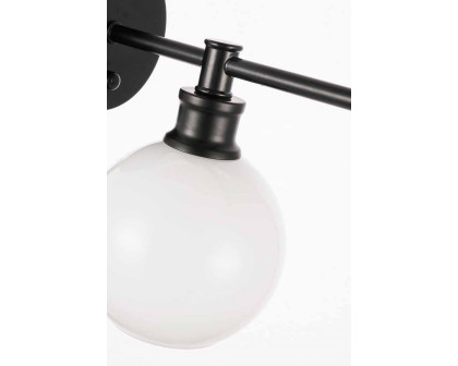 Elegant Wall Sconce - Black/Matte Glass (LD2311BK)