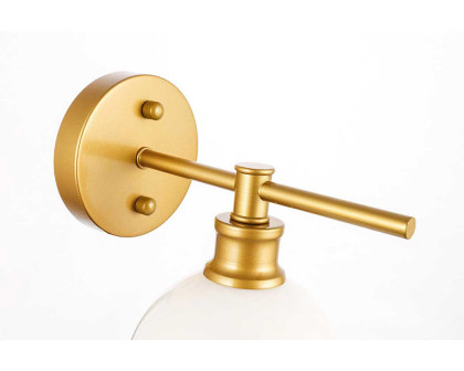 Elegant Wall Sconce - Brass/Matte Glass (LD2311BR)