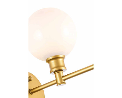 Elegant Wall Sconce - Brass/Matte Glass (LD2311BR)