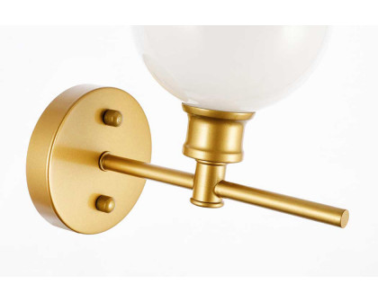 Elegant Wall Sconce - Brass/Matte Glass (LD2311BR)