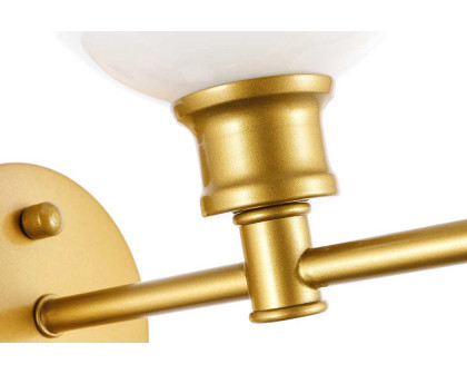 Elegant Wall Sconce - Brass/Matte Glass (LD2311BR)