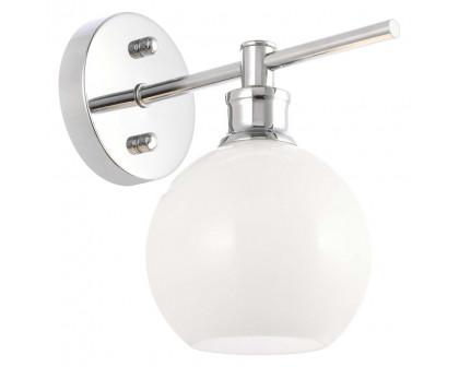 Elegant Wall Sconce - Chrome/Matte Glass (LD2311C)