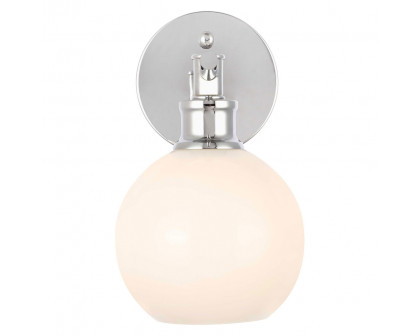 Elegant Wall Sconce - Chrome/Matte Glass (LD2311C)