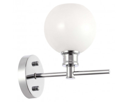 Elegant Wall Sconce - Chrome/Matte Glass (LD2311C)