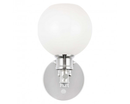 Elegant Wall Sconce - Chrome/Matte Glass (LD2311C)