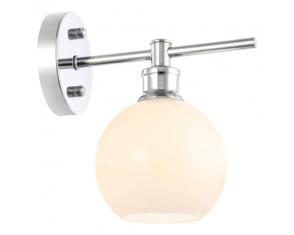 Elegant Wall Sconce - Chrome/Matte Glass (LD2311C)