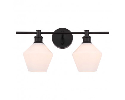 Elegant Wall Sconce - Black/Matte Glass (LD2313BK)