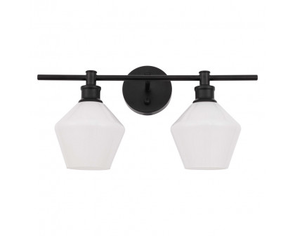 Elegant Wall Sconce - Black/Matte Glass (LD2313BK)