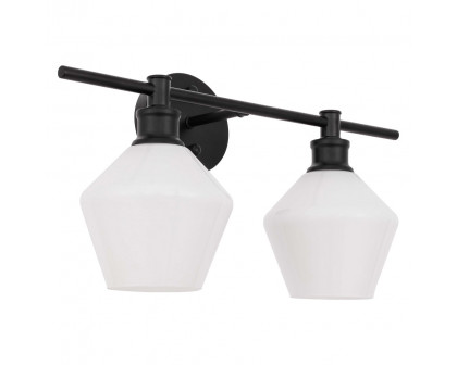 Elegant Wall Sconce - Black/Matte Glass (LD2313BK)