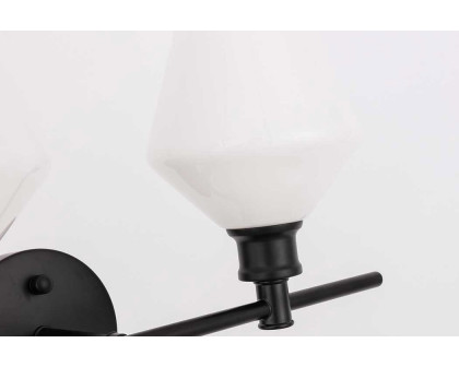 Elegant Wall Sconce - Black/Matte Glass (LD2313BK)