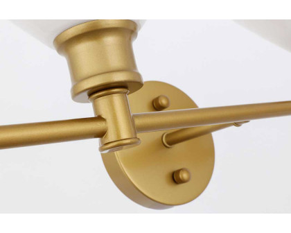 Elegant Wall Sconce - Brass/Matte Glass (LD2313BR)