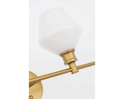 Elegant Wall Sconce - Brass/Matte Glass (LD2313BR)