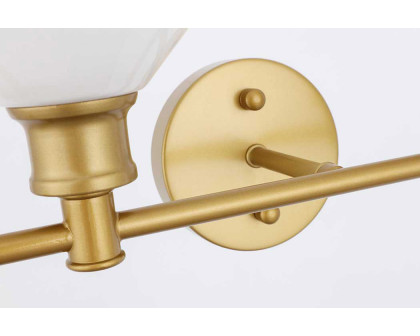 Elegant Wall Sconce - Brass/Matte Glass (LD2313BR)