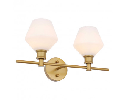 Elegant Wall Sconce - Brass/Matte Glass (LD2313BR)