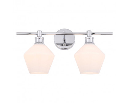 Elegant Wall Sconce - Chrome/Matte Glass (LD2313C)