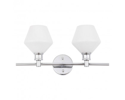 Elegant Wall Sconce - Chrome/Matte Glass (LD2313C)