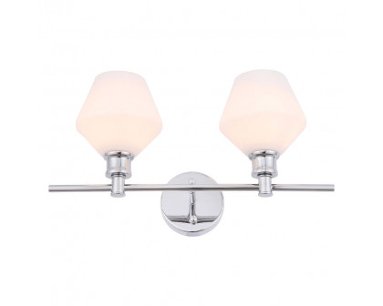 Elegant Wall Sconce - Chrome/Matte Glass (LD2313C)