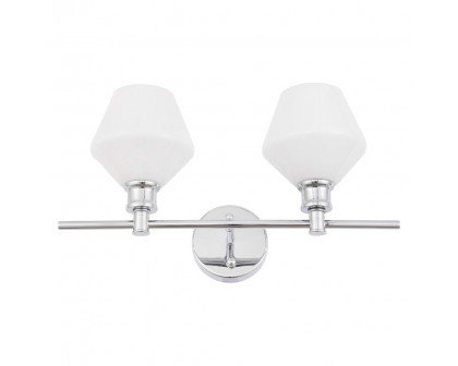 Elegant Wall Sconce - Chrome/Matte Glass (LD2313C)