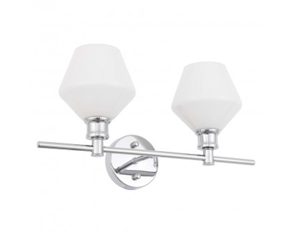 Elegant Wall Sconce - Chrome/Matte Glass (LD2313C)