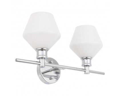 Elegant Wall Sconce - Chrome/Matte Glass (LD2313C)