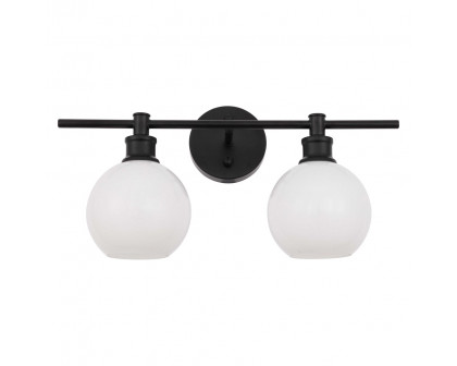 Elegant Wall Sconce - Black/Matte Glass (LD2315BK)