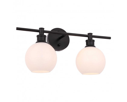 Elegant Wall Sconce - Black/Matte Glass (LD2315BK)