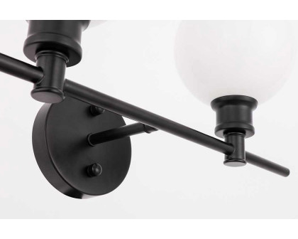 Elegant Wall Sconce - Black/Matte Glass (LD2315BK)