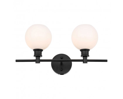 Elegant Wall Sconce - Black/Matte Glass (LD2315BK)