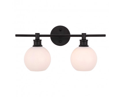 Elegant Wall Sconce - Black/Matte Glass (LD2315BK)