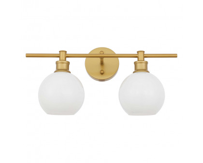 Elegant Wall Sconce - Brass/Matte Glass (LD2315BR)