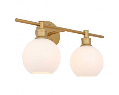 Elegant Wall Sconce - Brass/Matte Glass (LD2315BR)