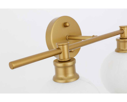 Elegant Wall Sconce - Brass/Matte Glass (LD2315BR)