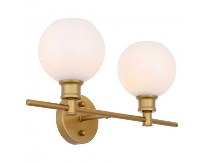 Elegant Wall Sconce - Brass/Matte Glass (LD2315BR)